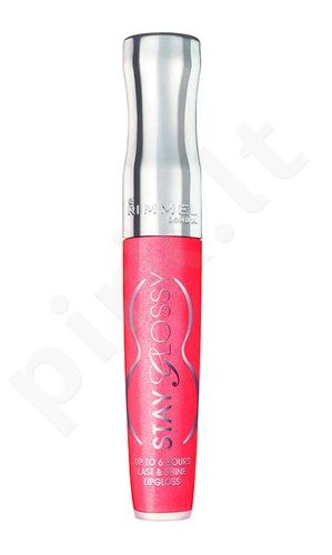 Rimmel London Stay Glossy Lipgloss, 5,5ml, kosmetika moterims (605 Orange Your Life)