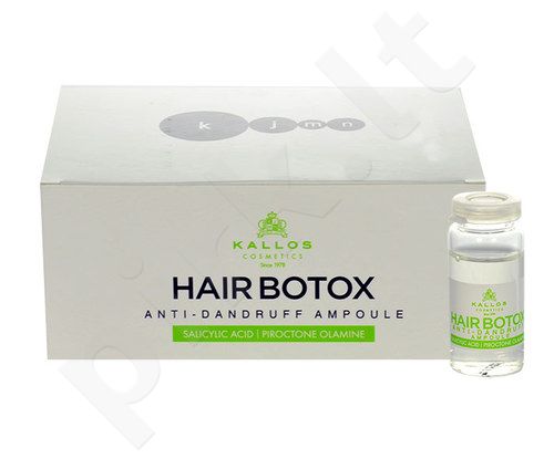 Kallos Hair Botox Anti-Dandruff Ampoule rinkinys moterims, (6x 10 ml hair botox anti-dandruff ampoule)