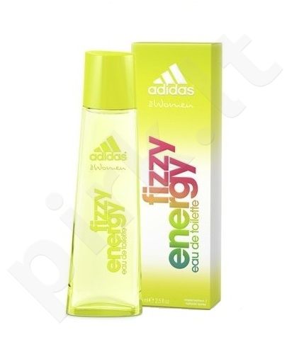 Adidas Fizzy Energy, tualetinis vanduo (EDT) moterims, 75 ml