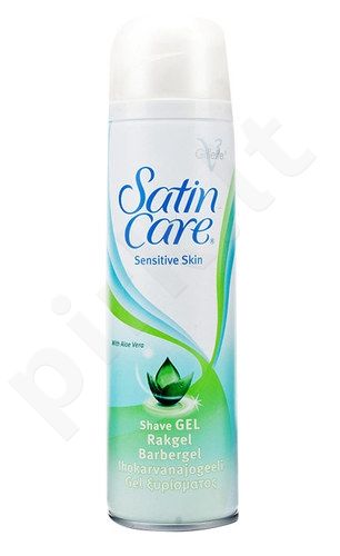 Gillette Satin Care Sensitive Skin Shave gelis, kosmetika moterims, 200ml