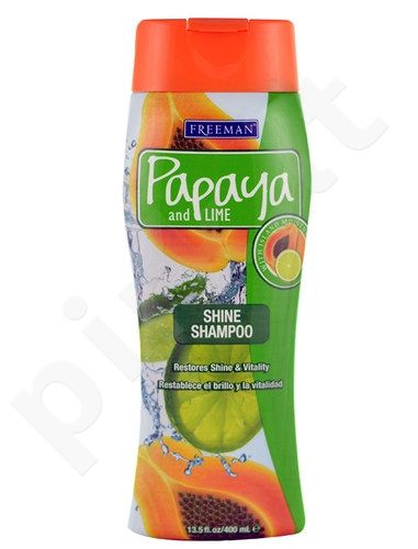 Freeman Shine šampūnas Papaya And Lime, kosmetika moterims, 400ml