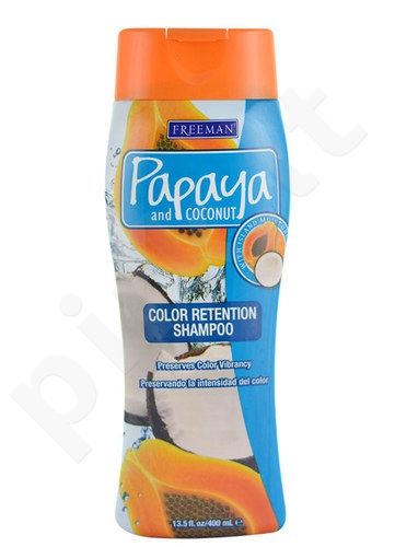 Freeman Color Retention shampunas Papaya And Coconut, kosmetika moterims, 400ml