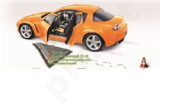 Automobilinis kilimėlis „Autopamp-pers“, sugeriantis iki 2 l vandens per parą!