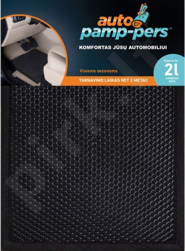 Automobilinis kilimėlis „Autopamp-pers“, sugeriantis iki 2 l vandens per parą!