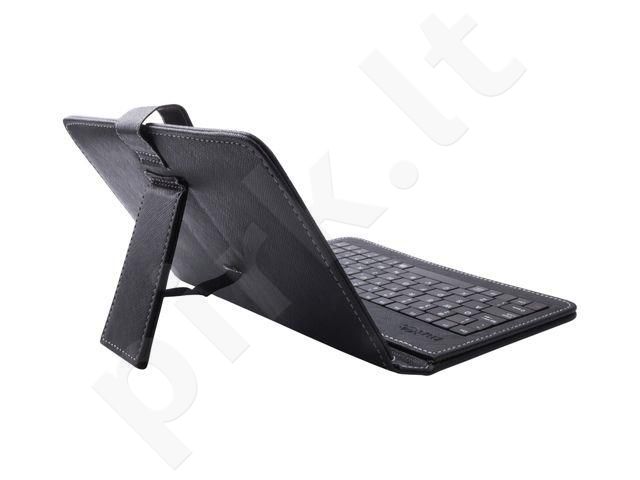 Universalus planšetės dėklas Natec 7 colių planšetėms+micro USB  klaviatūra ir plunksna