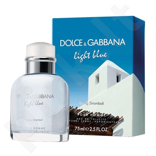 Dolce & Gabbana Light Blue Living Stromboli, tualetinis vanduo (EDT) vyrams, 75 ml