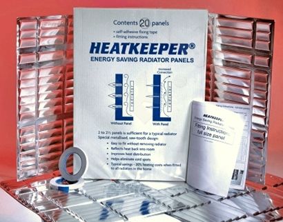 Šilumos energiją taupantys radiatorių skydai HEATKEEPER (10 vnt)