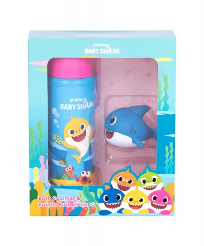 Pinkfong Bubble Bath Kit, Baby Shark, rinkinys vonios putos vaikams, (vonios putos 250 ml + Bath Toy 1 pc)