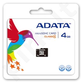 Atminties kortelė Adata microSDHC 4GB CL4