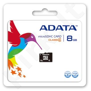 Atminties kortelė Adata microSDHC 8GB CL4