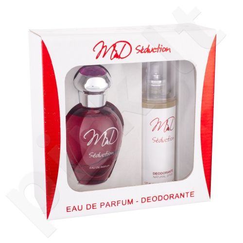 M&D Seduction, rinkinys kvapusis vanduo moterims, (EDP 100 ml + dezodorantas 120 ml)