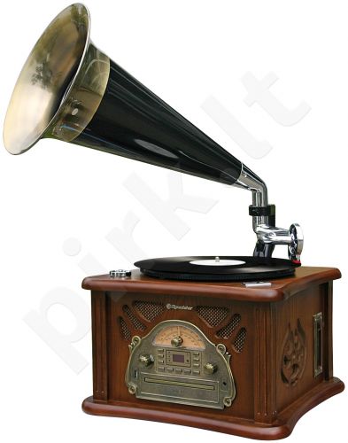 Retro stiliaus muzikinė sistema su patefonu Roadstar HIF-1850TUMPK