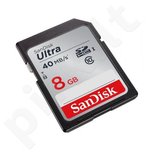 Sandisk ULTRA memory card SDHC 8GB 40MB/s Class 10