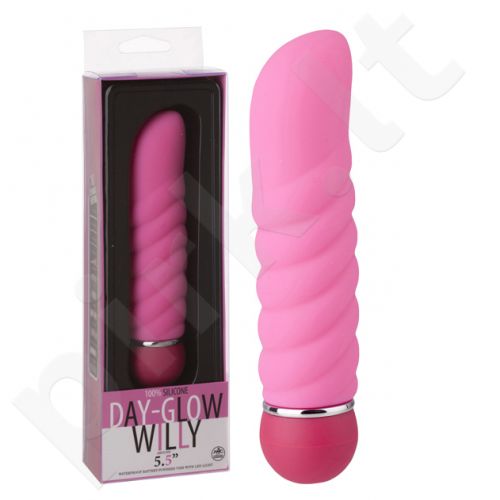 Day Glow vibratorius Willy (rožinis)