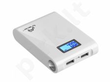 Nešiojamas įkroviklis Tracer Power Bank 10400 mAh Li-Ion Baltas