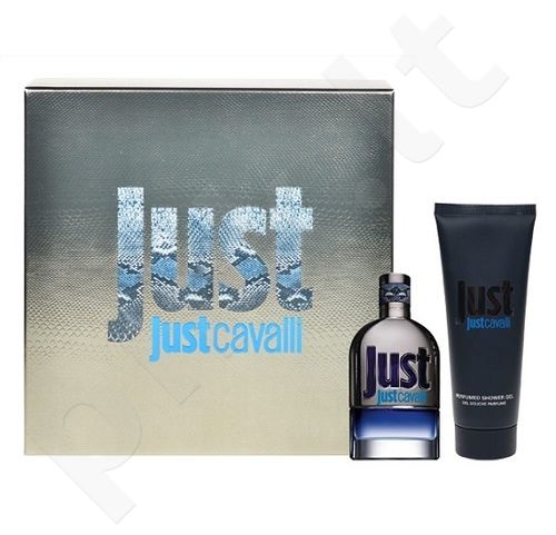 Roberto Cavalli Just Cavalli For Him, rinkinys tualetinis vanduo vyrams, (EDT 50ml + 75ml dušo želė)