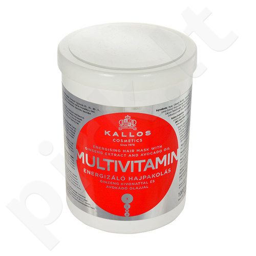 Kallos Cosmetics Multivitamin, plaukų kaukė moterims, 1000ml