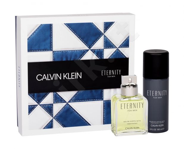 Calvin Klein Eternity, rinkinys tualetinis vanduo vyrams, (EDT 100 ml + dezodorantas 150 ml)