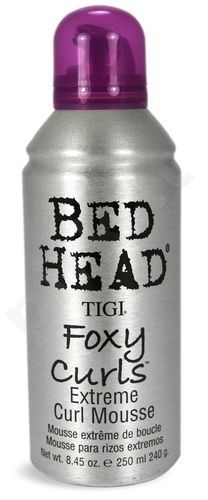 Tigi Bed Head Foxy Curls, Extreme Curl Mousse, plaukų putos moterims, 250ml