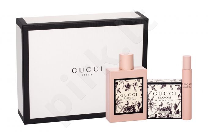 Gucci Nettare di Fiori, Bloom, rinkinys kvapusis vanduo moterims, (EDP 100 ml + EDP 7,4 ml + muilas 100 g)