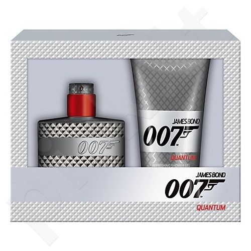 James Bond 007 Quantum, rinkinys tualetinis vanduo vyrams, (EDT 50ml + 150ml dušo želė)