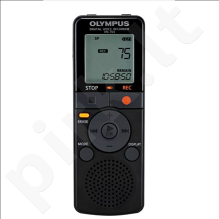 Olympus VN-765-E1 Digital Voice Recorder, 4GB internal memo, non PC model without battery