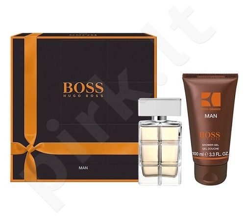 HUGO BOSS Boss Orange Man, rinkinys tualetinis vanduo vyrams, (EDT 40ml + 100ml dušo želė)