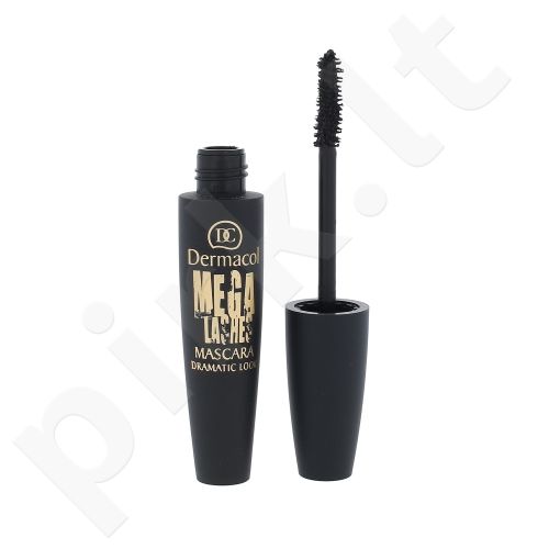 Dermacol Mega Lashes, Dramatic Look, blakstienų tušas moterims, 13ml, (Black)