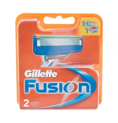 Gillette Fusion, skutimosi peiliukų galvutės vyrams, 2pc