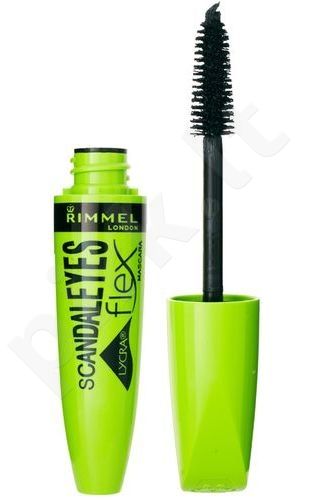 Rimmel London Scandal Eyes Lycra Flex, blakstienų tušas moterims, 12ml, (001 Black)