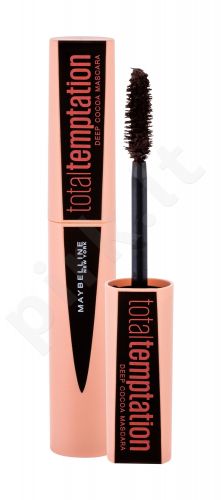 Maybelline Total Temptation, blakstienų tušas moterims, 8,6ml, (Brown)