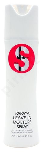 Tigi S Factor Papaya, Leave-In Moisture Spray, priemonė plaukų spindsiui suteikti, 250ml