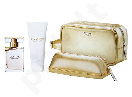 Versace Vanitas rinkinys moterims, (EDP 100ml + 100ml kūno losjonas + kosmetika krepšys)