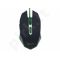 Gembird gaming optical mouse 2400 DPI, 6-button, USB, black with green backlight