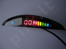 4-rių jutiklių parkavimo sistema su LED vaizduokliu 