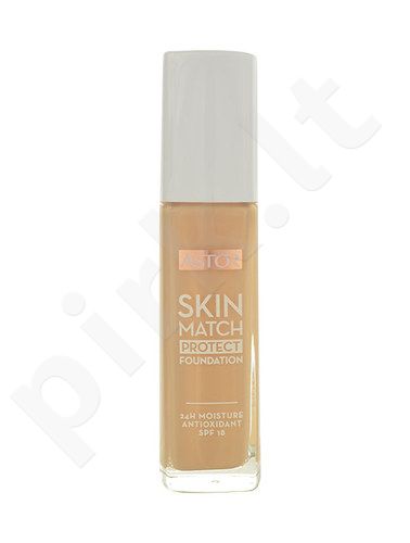 ASTOR Skin Match Protect, SPF18, makiažo pagrindas moterims, 30ml, (102 Golden Beige)