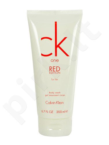 Calvin Klein CK One, Red Edition, dušo želė moterims, 200ml