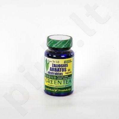 Papildas Žaliosios arbatos ekstraktas 250mg ,60kaps.,Aptiekas