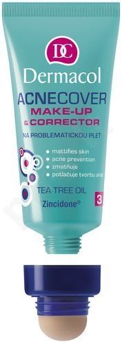 Dermacol Acnecover, Make-Up & Corrector, makiažo pagrindas moterims, 30ml, (3)