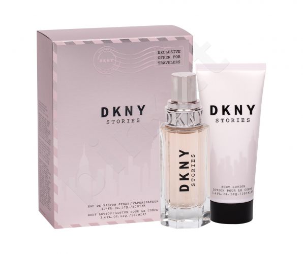 DKNY DKNY Stories, rinkinys kvapusis vanduo moterims, (EDP 50 ml + kūno losjonas 100 ml)