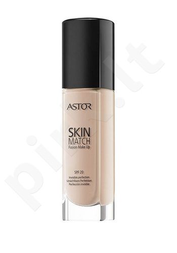 ASTOR Skin Match, Fusion Make Up SPF20, makiažo pagrindas moterims, 30ml, (103 Porcelain)