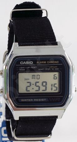 Laikrodis CASIO   A158W NATO KHAKIBLACK Timer.  . wr 30