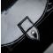 Felice Grande M01 - eko odos  juoda zomšinė rankinė, moterims, su kišene