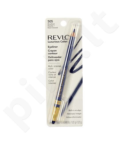 Revlon Luxurious Color, akių kontūrų pieštukas moterims, 1,22g, (505 Brushed Pewter)
