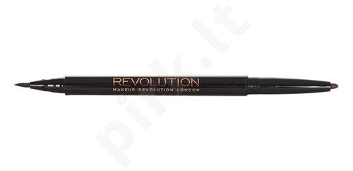 Makeup Revolution London Awesome Dual Brow, Arch & Shape, antakių kontūrų pieštukas moterims, 1,05g, (Medium)