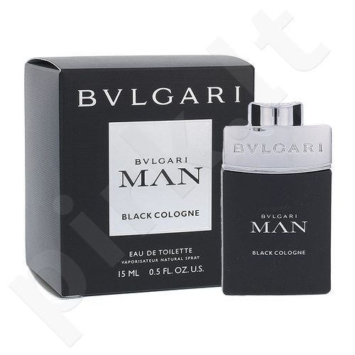 Bvlgari Man Black Cologne, tualetinis vanduo vyrams, 15ml