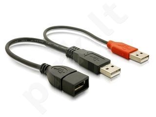 Delock USB data- and power cable, black