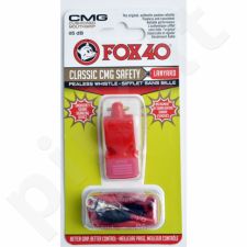 Švilpukas FOX CMG Classic Safety + virvutė 9603-0108 raudonas