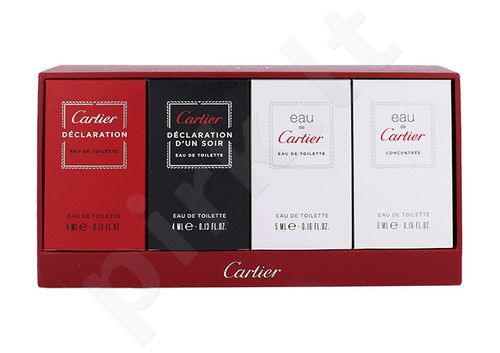 Cartier Mini set rinkinys vyrams, (EDT Declaration 4 ml + EDT Declaration d´Un Soir 4 ml + EDT EDT Eau de Cartier 5 ml + EDT Eau de Cartier Concentree 5 ml)