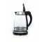 Kettle Camry CR 1242 With electronic control, Glass, Glass/Black, 2600 W, 1.7 L, 360° rotational base
